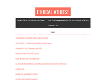 Tablet Screenshot of ethicalatheist.com